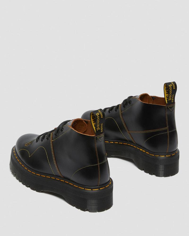 Dr Martens Church Platform Abestøvler Dame Sort | DK 226XYU